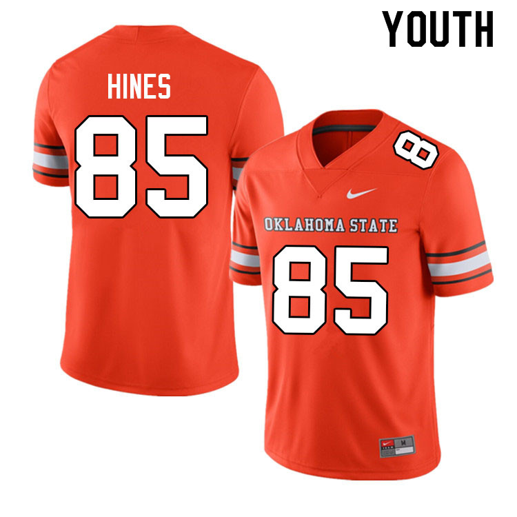 Youth #85 Justin Hines Oklahoma State Cowboys College Football Jerseys Sale-Alternate - Click Image to Close